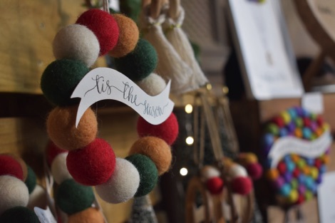 Stall detail at Haddon Hall Christmas market